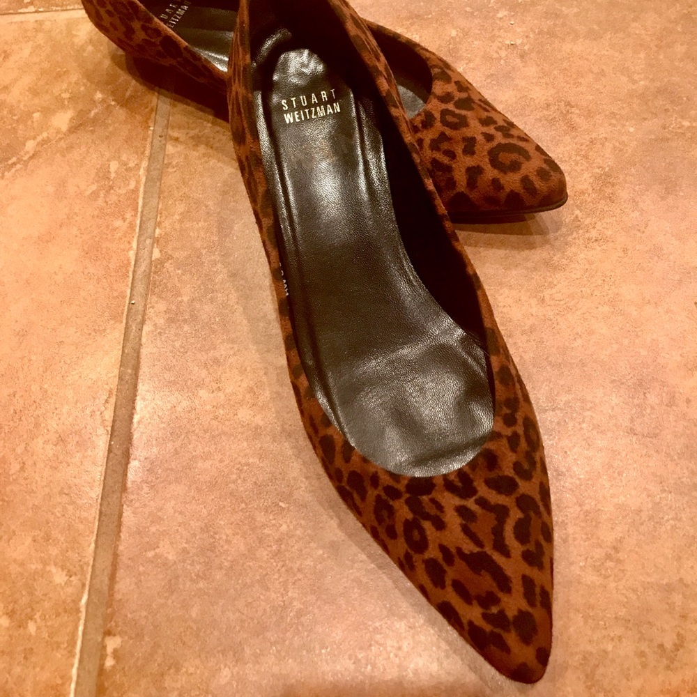 Stuart Weitzman Leopard Flats